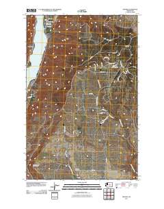 Orondo 2011 topographic map thumbnail