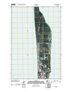 Oysterville 2011 topographic map thumbnail