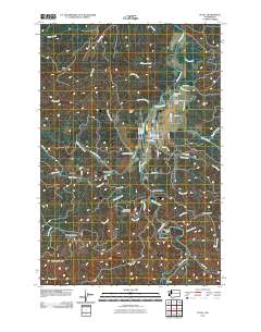 Pe Ell 2011 topographic map thumbnail
