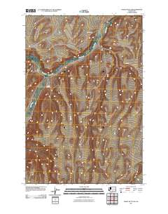 Poisel Butte NW 2011 topographic map thumbnail