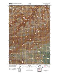 Poisel Butte SE 2011 topographic map thumbnail