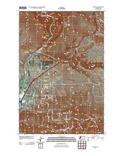 Pomona 2011 topographic map thumbnail