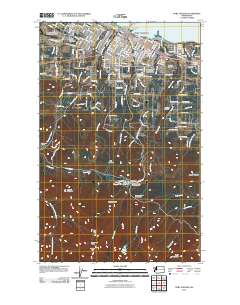 Port Angeles 2011 topographic map thumbnail