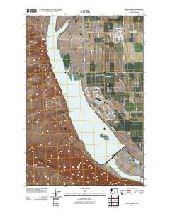 Priest Rapids 2011 topographic map thumbnail