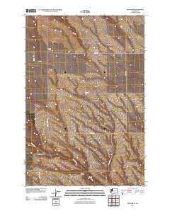 Prosser SE 2011 topographic map thumbnail