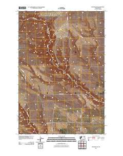 Prosser SW 2011 topographic map thumbnail
