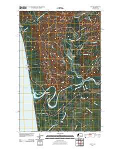 Queets 2011 topographic map thumbnail