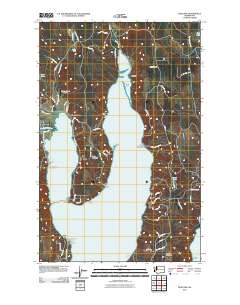 Quilcene 2011 topographic map thumbnail