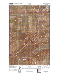 Ritzville SW 2011 topographic map thumbnail