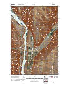 Rock Island Dam 2011 topographic map thumbnail