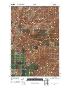 Rye Grass Coulee 2011 topographic map thumbnail