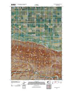 Toppenish SW 2011 topographic map thumbnail