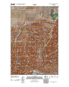 Washtucna North 2011 topographic map thumbnail