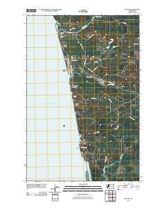 Moclips 2011 topographic map thumbnail