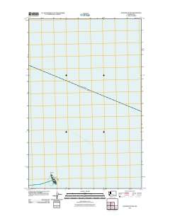 Waadah Island 2011 topographic map thumbnail