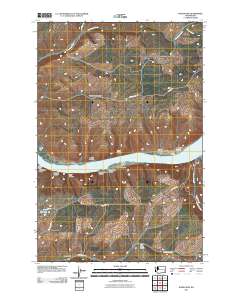 Wades Bar 2011 topographic map thumbnail