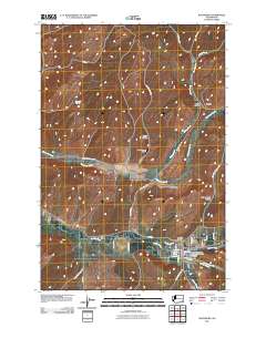 Waitsburg 2011 topographic map thumbnail
