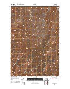 Waitsburg NW 2011 topographic map thumbnail