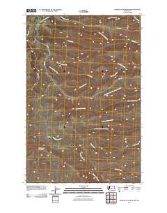Whiskey Dick Mountain 2011 topographic map thumbnail