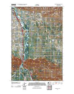 Yakima East 2011 topographic map thumbnail