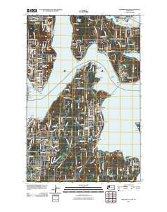 Bremerton East 2011 topographic map thumbnail