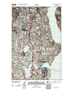 Seattle North 2011 topographic map thumbnail