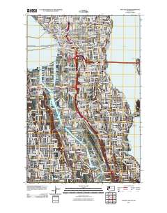 Seattle South 2011 topographic map thumbnail