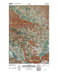 Selah 2011 topographic map thumbnail