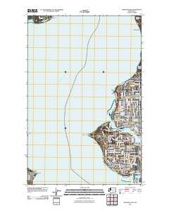 Shilshole Bay 2011 topographic map thumbnail