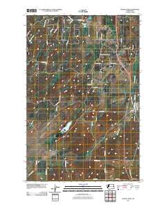 Spangle West 2011 topographic map thumbnail