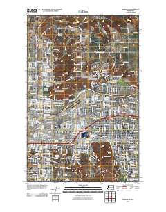 Spokane NE 2011 topographic map thumbnail