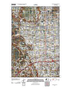 Spokane NW 2011 topographic map thumbnail