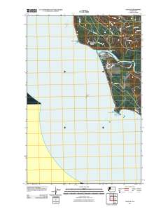 Taholah 2011 topographic map thumbnail
