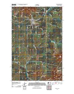 Tekoa 2011 topographic map thumbnail