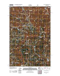 Blewett Pass 2011 topographic map thumbnail