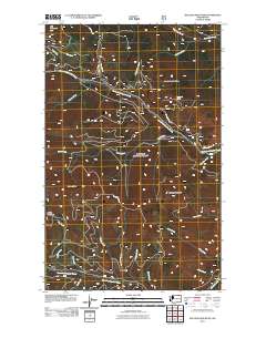 Bulldog Mountain 2011 topographic map thumbnail