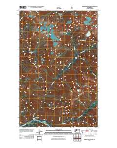Downey Mountain 2011 topographic map thumbnail