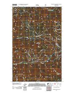 Jackknife Mountain 2011 topographic map thumbnail