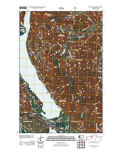 Kachess Lake 2011 topographic map thumbnail