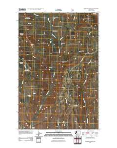 Naneum Canyon 2011 topographic map thumbnail