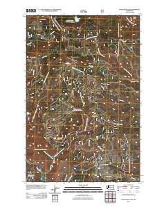 Manastash Lake 2011 topographic map thumbnail