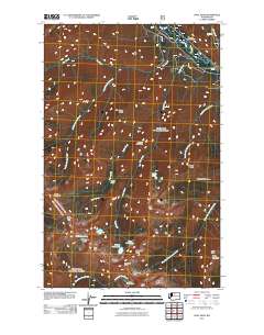 Oval Peak 2011 topographic map thumbnail