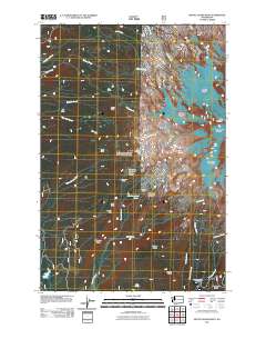 Mount Adams West 2011 topographic map thumbnail
