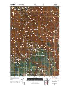 Saddle Butte 2011 topographic map thumbnail