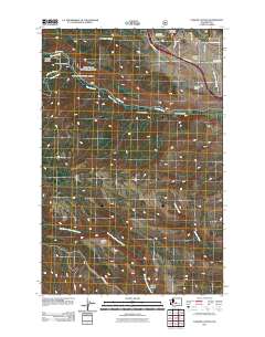 Taneum Canyon 2011 topographic map thumbnail