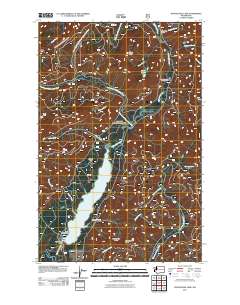 Wynoochee Lake 2011 topographic map thumbnail