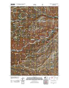 Weddle Canyon 2011 topographic map thumbnail