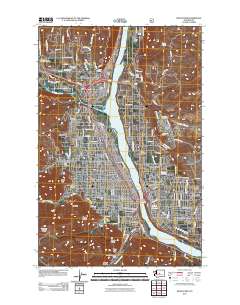Wenatchee 2011 topographic map thumbnail