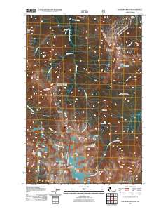 Old Snowy Mountain 2011 topographic map thumbnail