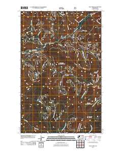 Pass Creek 2011 topographic map thumbnail
